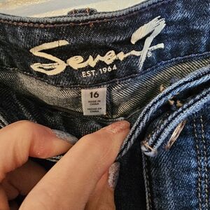 Seven7 Dark Indigo Denim Jeans - Indigo Blue